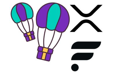 Flair and XRP logos