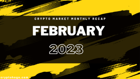 Black and Yellow background with the writing February 2023 Monthly Recap